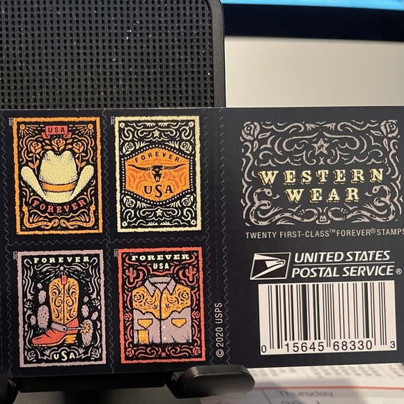 USPS | Office | 2 Western Wear Forever Booklet Stamps Collection ...